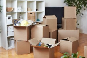 Packing boxes for moving