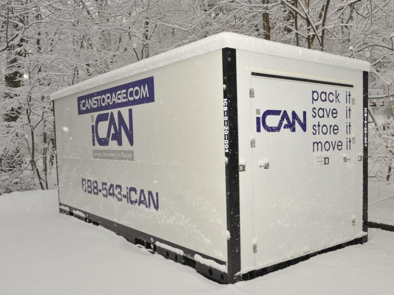 iCan Container Covered in Snow