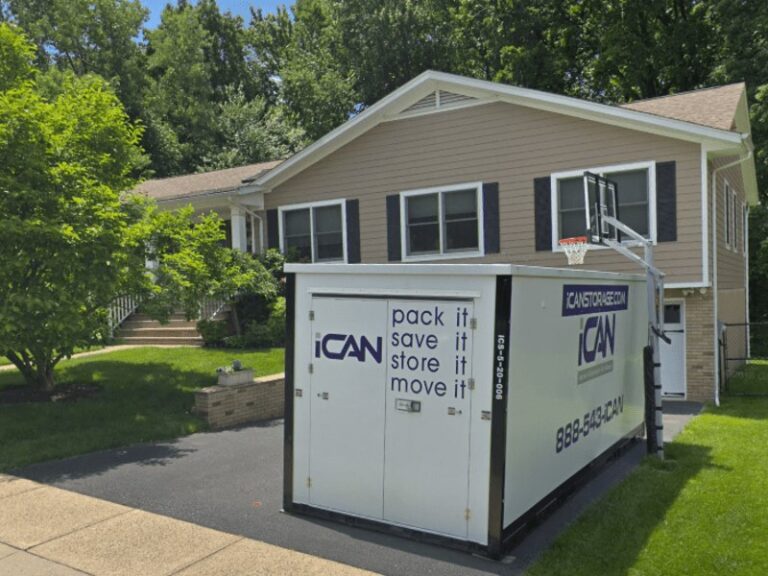 iCan Storage Containers (some people call them PODS®) are used to store household items during renovations and moves.
