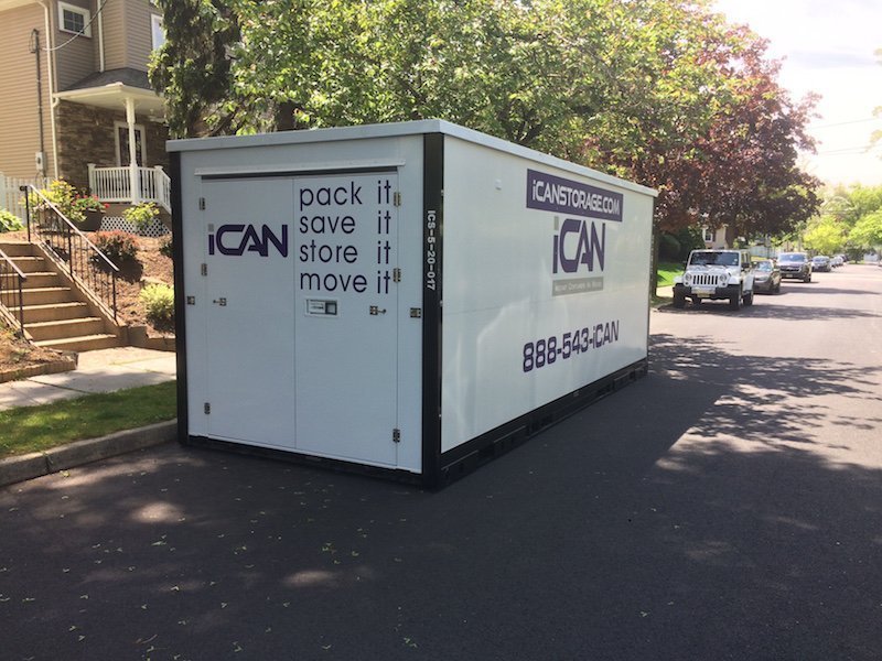 iCan Storage Containers (some people call them PODS®) are used to store household items during renovations and moves.