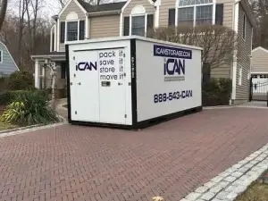 iCan portable storage container after moving to a new home